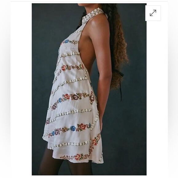 Free People Dresses & Skirts - FREE PEOPLE 
Rene Embroidered Mini Dress Medium